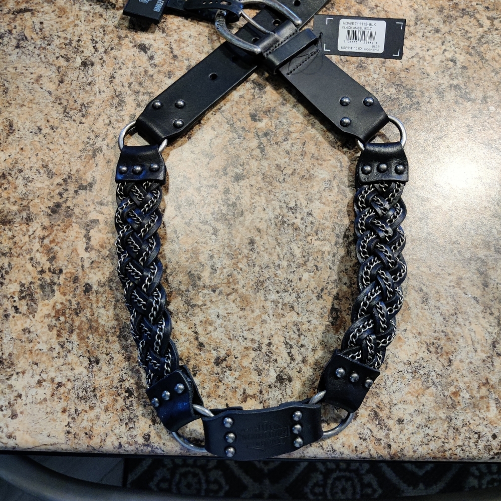 Harley Davidson Womens Leather Belt Small